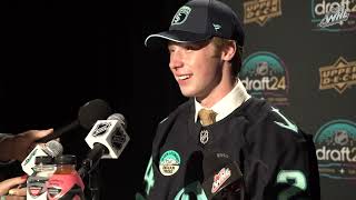 Berkly Catton  2024 NHL Draft Media Availability [upl. by Schuh]