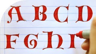 LETTERING ALPHABET 6  LOMBARD font  MelganniaTV [upl. by Adyela]