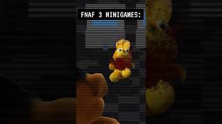 FNAF 3 MINIGAMES IN A NUTSHELL fnaf fivenightsatfreddys fnafplushies fnafmemes fnafplush [upl. by Nwahser626]