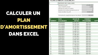 ▶️ Calculer un Plan DAMORTISSEMENT Excel en 30 secondes ⏱️ amp Sans Connaissance [upl. by Kcirrag]