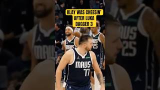 Klay loved this Luka dagger 3 vs Timberwolves 😆 shorts [upl. by Nnylhtak]