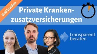 Private Krankenzusatzversicherungen  Was lohnt sich Erklärvideo [upl. by Dick]