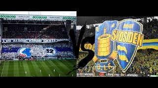 SydsidenBrøndby IF VS Sektion 12FC Cophenhagen • best moments • The 2 best fan groups in Denmark [upl. by Adnovay]