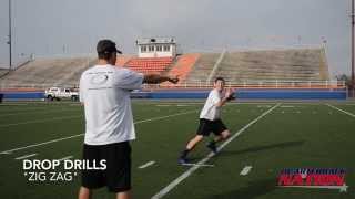 Quarterback Drills  Drop Drills [upl. by Ihsakat]