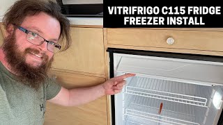 Vitrifrigo C115 12v Fridge Freezer Install  Mercedes Vario DIY VAN Conversion Series [upl. by Yrot]