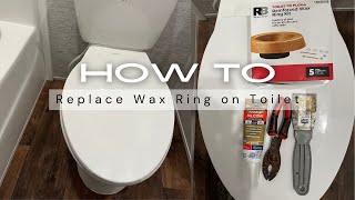 How to Replace a Leaking Toilet Wax Ring  DIY Mobile Home Repair ToiletRepair DIY plumbing fyp [upl. by Aihsas]