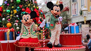 Mickeys Once Upon A Christmastime Parade 2022 Daytime FULL Show in 4K  Magic Kingdom Disney World [upl. by Aiciles615]