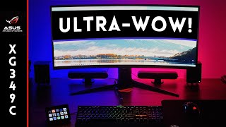 Time to go wide 🖥️ 👀 Rog Strix XG349C Ultrawide Review  Hardware Sugar [upl. by Materse743]