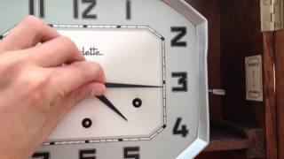 Vedette wall clock dual chime ave maria and westminster [upl. by Ecinrahs821]