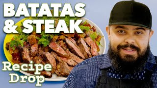 Mojoish Steak amp Creamy Crispy Batatas  Recipe Drop  Food52 [upl. by Malachi133]