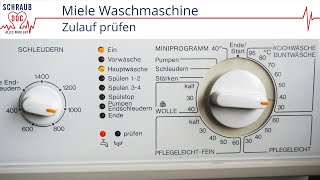 Waschmaschine  Zulauf prüfen blinkt  Leitfaden zur Fehlerbehebung Miele [upl. by Nanyk]