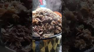 Street food in Peshawar Pakistan famous Ziqa pulao Chawal recipe Qissa khwani bazar [upl. by Annet70]