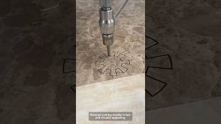 The Process of Waterjet Cutting Marble shorts [upl. by Assetniuq578]