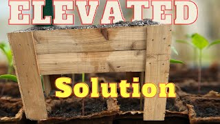 DIY Elevated Raised Garden Bed StepbyStep [upl. by Adniral]