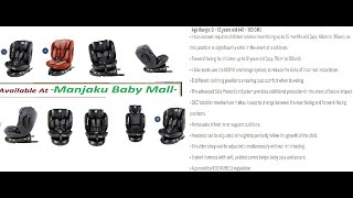 Sweet cherry iSize ISOFIX Car Seat  AY819T  SCR22  Cara pasang isofix carseat  40150cm  012y [upl. by Enovad203]