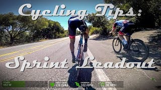 Cycling Tips  Sprint Leadout [upl. by Ynamad]