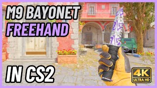 ★ CS2 M9 Bayonet Freehand  CS2 Knife InGame Showcase 4K [upl. by Namreh]