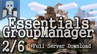 Essentials Groupmanager  Bukkit Server Plugin  26  German  HD [upl. by Notlit]