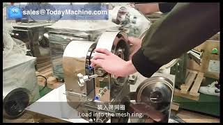 Green Tea Dry Moringa Leaf Herb Organic Matcha Powder Cutting Making Grinder Machine [upl. by Hanley]