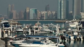 United Arab Emirates  Abu Dhabi downtown skyscrapers amp marina mall [upl. by Waterman]