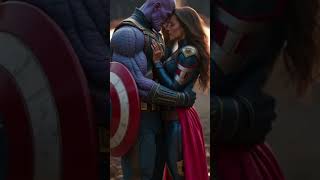 Thanos Shocking Move Kissing the Superheros Girlfriend Leaves Fans in Shock shorts [upl. by Monie]