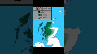 Decline of the Scottish Gaelic  endangered Celtic language of Scotland history scotland mapping [upl. by Atig]