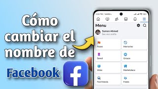 Cómo cambiar el nombre en Facebook [upl. by Inirt245]