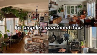 apartment tour vintage 1 bedroom colorful decor lots of plants [upl. by Urana]