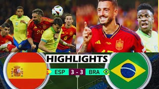 Brazil vs Spain 33 Highlights  Copa America 2024 Highlights amp Goals  1080p brazil spain [upl. by Tildie417]