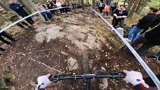 Falun enduro 2023 Prostage race run [upl. by Nasho]