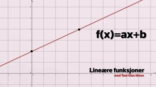 Lineære funksjoner [upl. by Auqenahs]