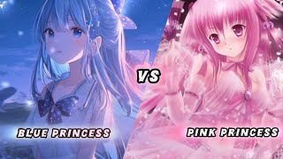 Blue princess💙 VS Pink princess💖 aesthetic princess edit [upl. by Eidob]