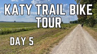 KATY Trail Bicycle Tour  Pilot Grove to Windsor MO  Day 5 [upl. by Hcire407]