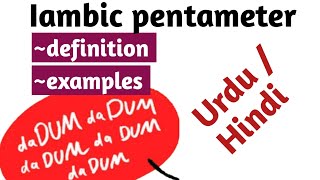 Iambic pentameter in literature poetry meter amp rhythm  Iambic pentameter definition and examples [upl. by Yenaiv]