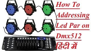 How To Addressing Led And Sharphy Light On Dmx512  Dmx 512 Address [upl. by Nysilla]