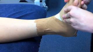 How to Tape an Ankle  Presented by Pivotal Motion Physiotherapy [upl. by Lladnar]