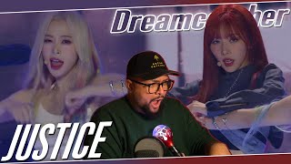 Dreamcatcher JUSTICE Showcase REACTION  THIS YOOHYEON LOOK OMG 😍 [upl. by Ardie]