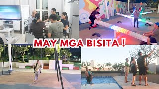 UNANG MGA BISITA NAMIN SA BAHAY BILOBILO amp ANDOKS  MAY MGA NAGENJOY SA POOL AT PLAY GROUND  ray [upl. by Adnohsal163]