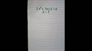 Quadratic equation problem for class 9 maths shorts mathematics quadraticequation [upl. by Jud]