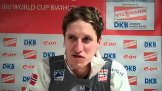 Lars Berger Interview after Ruhpolding Sprint [upl. by Anala]