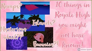 10 things you probably didnt know in Royale high Diamond Beach  Roblox [upl. by Ayyidas]