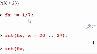 MA 381 Section 71 Uniform Random Variable Examples in Maple [upl. by Merow]