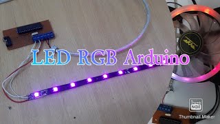 LED Strip WS2812B 5050 RGB using Arduino [upl. by Eidna219]