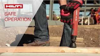 DEMO of proper techniques and tool features for the safe operation of Hilti powderactuated systems [upl. by Gianni]