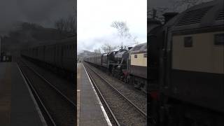 45407 Dragged Home After Snowy Christmas Express  train youtubeshorts railway [upl. by Atteyram280]