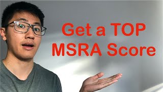 How to get a TOP MSRA Score [upl. by Formenti]