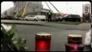 Riga supermarket roof collapse [upl. by Emili]