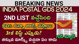 Postal GDS 2nd list release 2024Postal GDS recruitment 2024Latest Govt update 2024 [upl. by Hartzell]