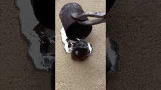 Amazing Casting Melting Aluminum into Shell shorts viralvideo reels art [upl. by Ytisahcal691]