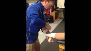 Athletic Training quotHow to Tape an Anklequot [upl. by Mharg628]